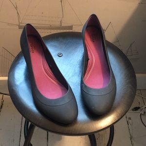 Crocs wedge heels black SZ 9W